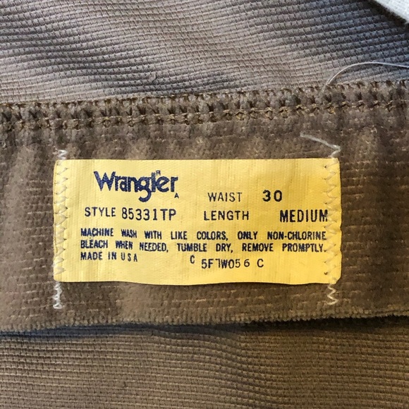 WRANGLER Vintage Corduroy Pants High Rise Mom Mauve Size 30 - Picture 14 of 15